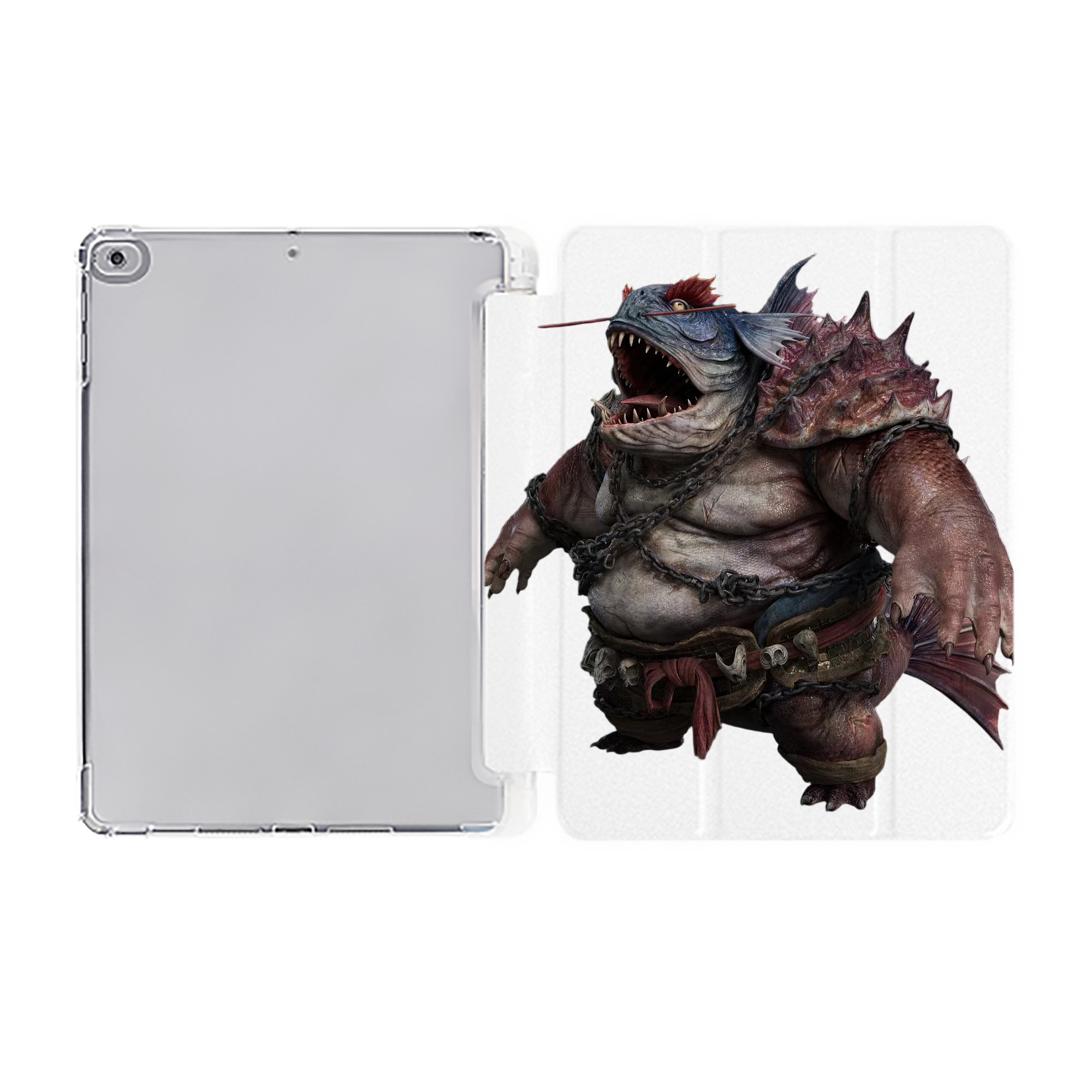 Ne Zha 2 ナタ 魔童の大暴れ IPad ケース ペン収納付き 三つ折りスタンド PUレザー×シリコン 対応機種9.5/10.5/10.9インチ